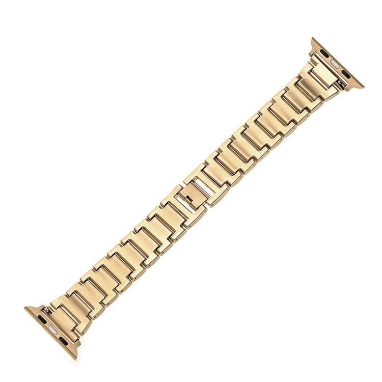 Metal S-pattern Diamonds Watchband Replacement for Apple Watch Series 4 40mm / Series 3 2 1 38mm - Gold-5
