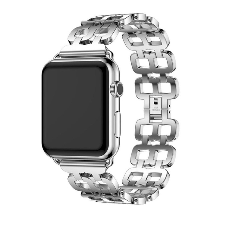 Stainless Steel 8 Shaped Watch Band for Apple Watch Series 3 / 2 / 1 42mm - Silver-4