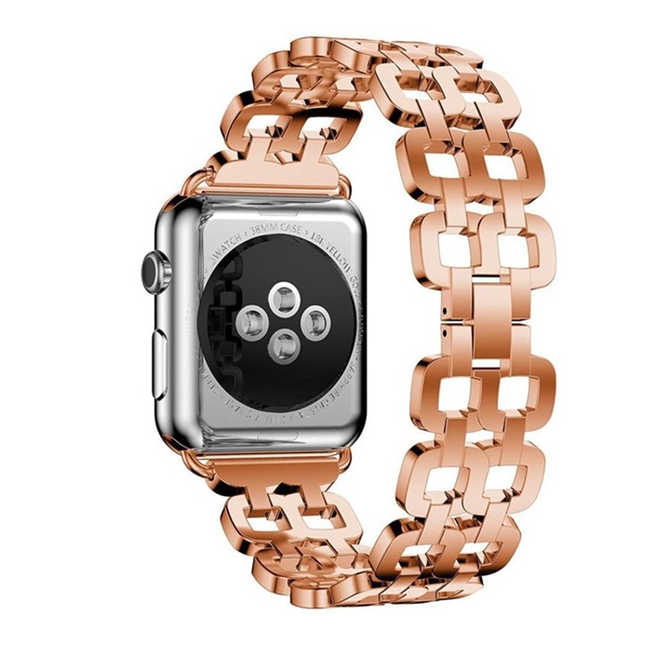 Stainless Steel 8 Shaped Watch Strap Band Replacement for Apple Watch Series 3 / 2 / 1 42mm - Rose Gold-1