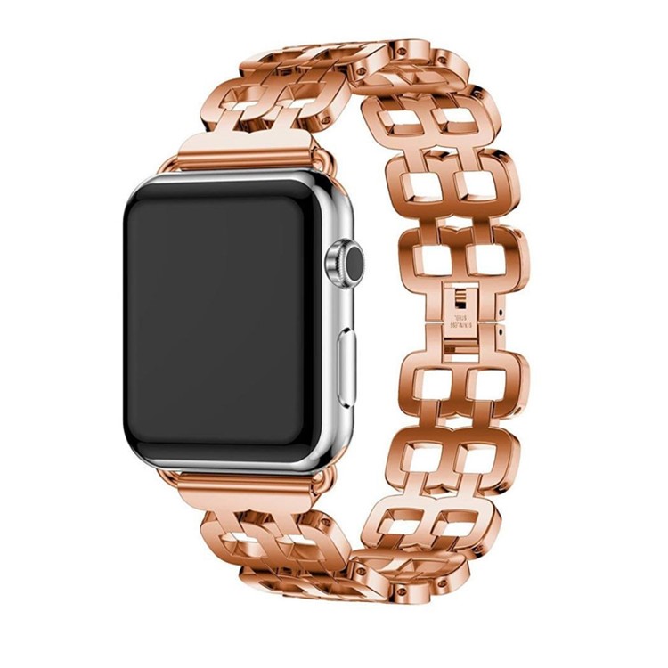Stainless Steel 8 Shaped Watch Strap Band Replacement for Apple Watch Series 3 / 2 / 1 42mm - Rose Gold-2