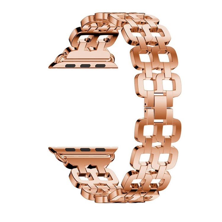 Stainless Steel 8 Shaped Watch Strap Band Replacement for Apple Watch Series 3 / 2 / 1 42mm - Rose Gold-3