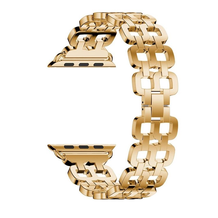 Stainless Steel 8 Shaped Watch Strap Replace Part for Apple Watch Series 3 / 2 / 1 42mm - Gold-2