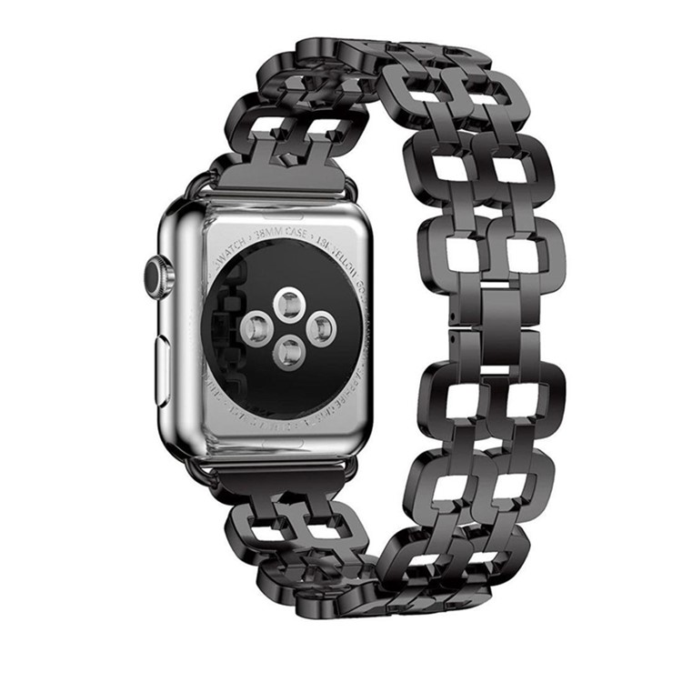 

Stainless Steel 8 Shaped Watch Band for Apple Watch Series 3 / 2 / 1 38mm - Black