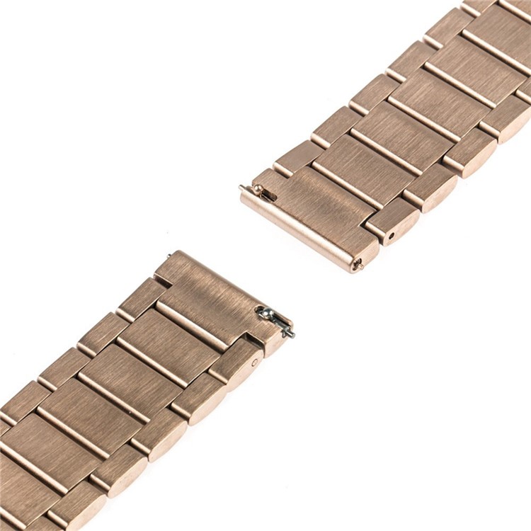 Luxury Three Beads Stainless Steel Watch Band with Butterfly Buckle for Huawei Watch 2 - Rose Gold-4
