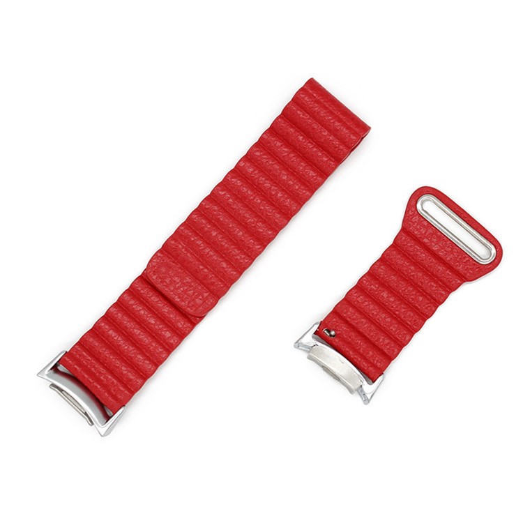 

Leather Watch Band with Magnetic Closure for Samsung Gear S2 / R720 / R730 - Red