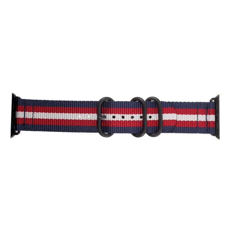 Buckle Closure Nylon Watch Strap Replacement for Apple Watch Series 4 40mm / Series 3 2 1 38mm - Multi-color-2