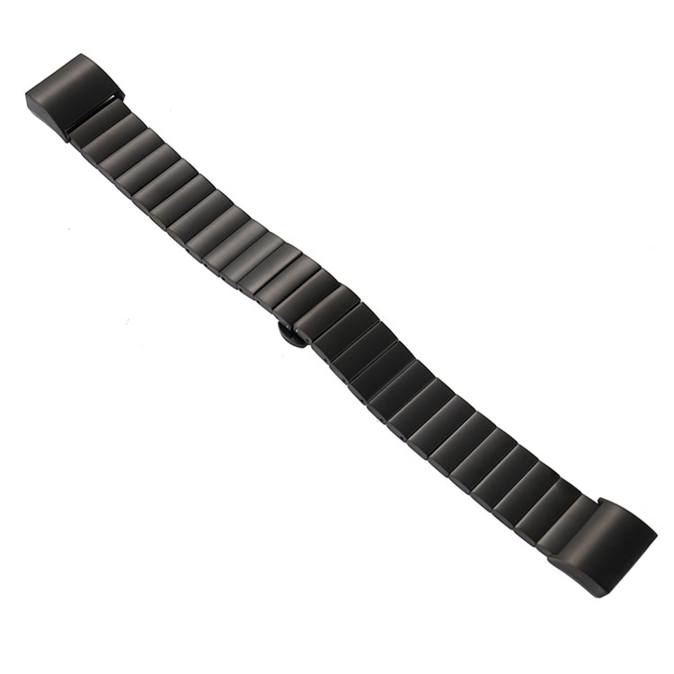 Classic Metal Watch Band with Butterfly Buckle for Fitbit Charge 2 - Black-7