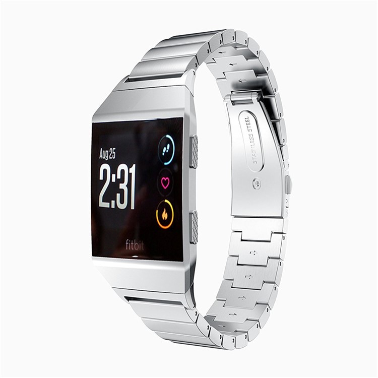 Stainless Steel Watch Band Replacement for Fitbit Ionic - Silver-3