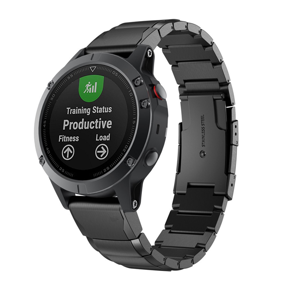 Uhrenarmband Aus Edelstahl Für Garmin Fenix 3 / Fenix 3 HR / Fenix 5X - Schwarz-2