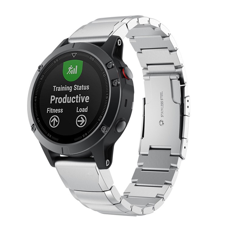 Banda de Relógio de Aço Inoxidável Para Garmin Fenix ​​3 / Fenix ​​3 hr / Fenix ​​5x / Fenix ​​6x - Prata-2