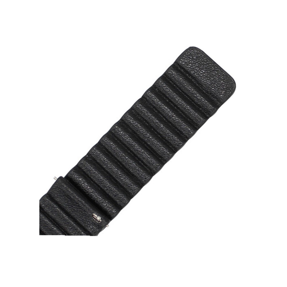 Magnetic Loop Genuine Leather Watch Strap for Samsung Gear Sport SM-600 - Black-5