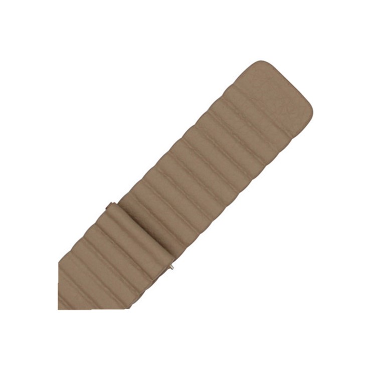 Magnetic Loop Genuine Leather Watch Bracelet for Samsung Gear Sport SM-600 - Khaki-9