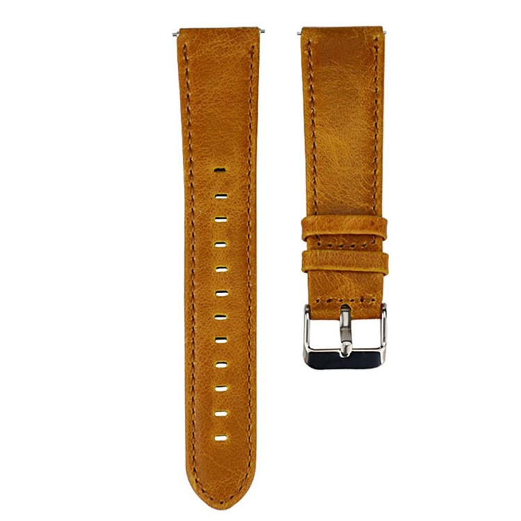 Crazy Horse Texture Genuine Leather Watch Band for Samsung Gear Sport SM-600 - Brown-3