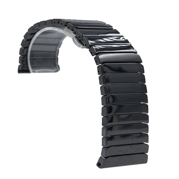 Pulseira De Cerâmica Faixa De Relógio Para Samsung Gear S3 Fronteira / Clássico S3 - Preto-10