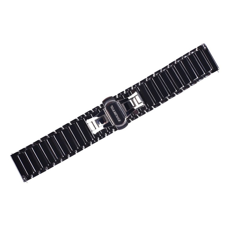 Pulseira De Cerâmica Faixa De Relógio Para Samsung Gear S3 Fronteira / Clássico S3 - Preto-11