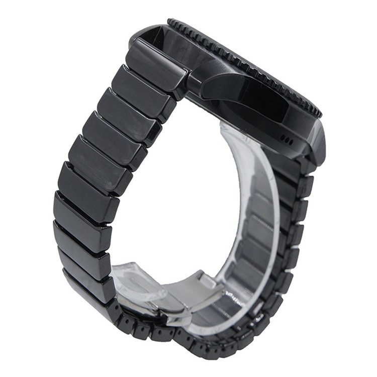 Pulseira De Cerâmica Faixa De Relógio Para Samsung Gear S3 Fronteira / Clássico S3 - Preto-3