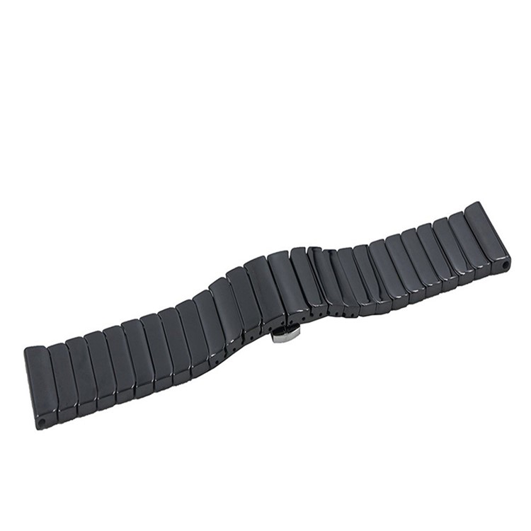 Pulseira De Cerâmica Faixa De Relógio Para Samsung Gear S3 Fronteira / Clássico S3 - Preto-6