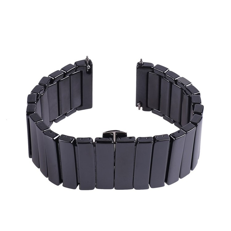 Pulseira De Cerâmica Faixa De Relógio Para Samsung Gear S3 Fronteira / Clássico S3 - Preto-8