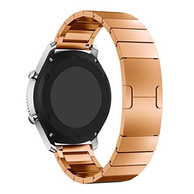 Steel Wristband Watch Strap for Samsung Gear S3 Frontier / S3 Classic - Rose Gold-1