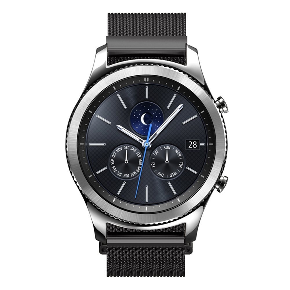 Milanese Metal Wristband Watch Band for Samsung Gear S3 Frontier / S3 Classic - Black-2