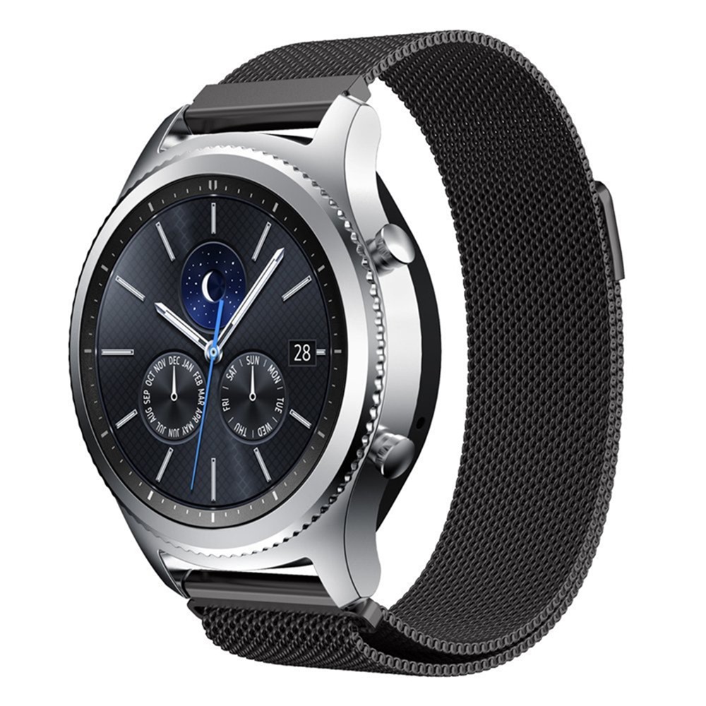 Milanese Metal Wristband Watch Band for Samsung Gear S3 Frontier / S3 Classic - Black-3