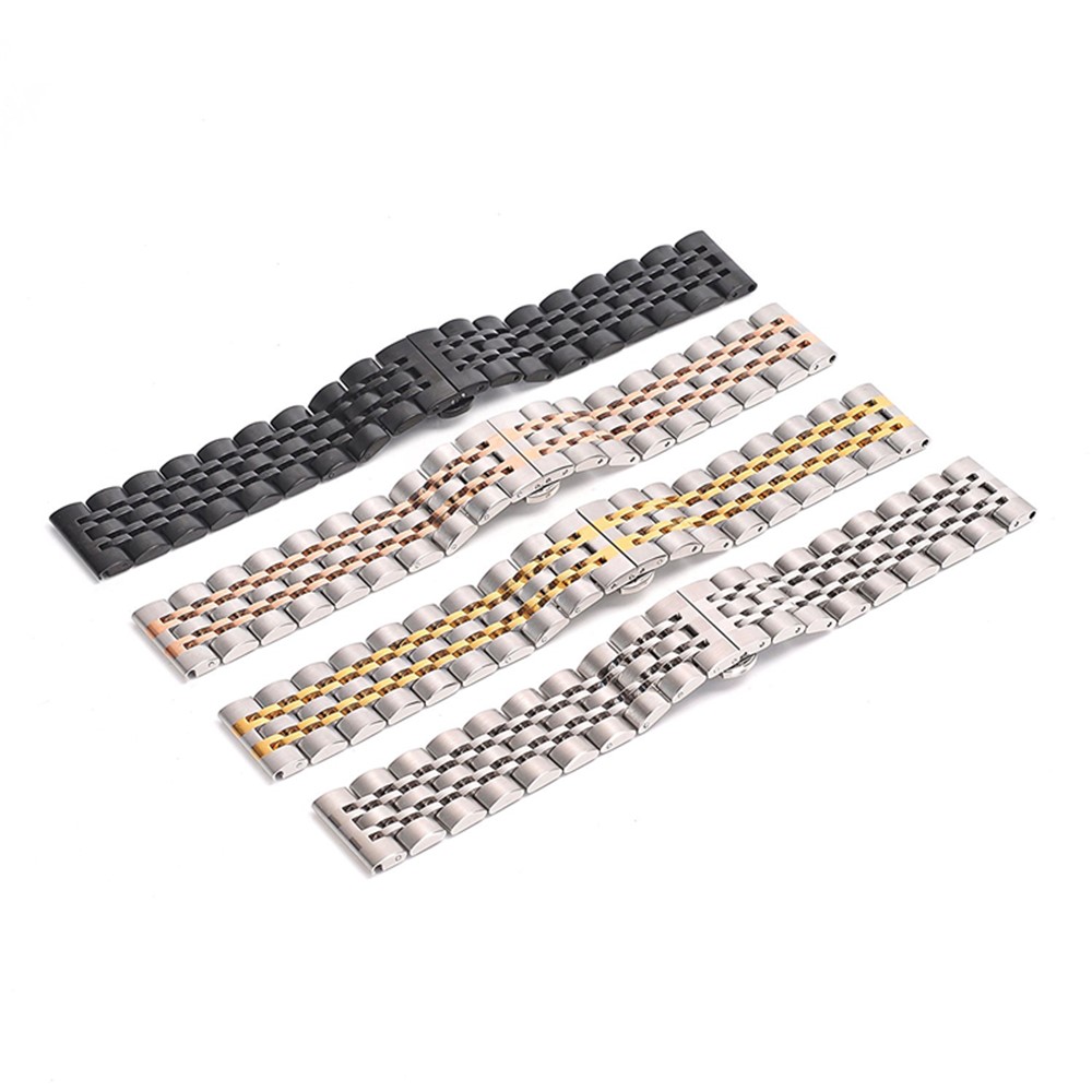 Faixa De Relógio De Aço Inoxidável Do Wristband Para A Fronteira Da Engrenagem S3 De Samsung / Clássico S3 - Preto-7