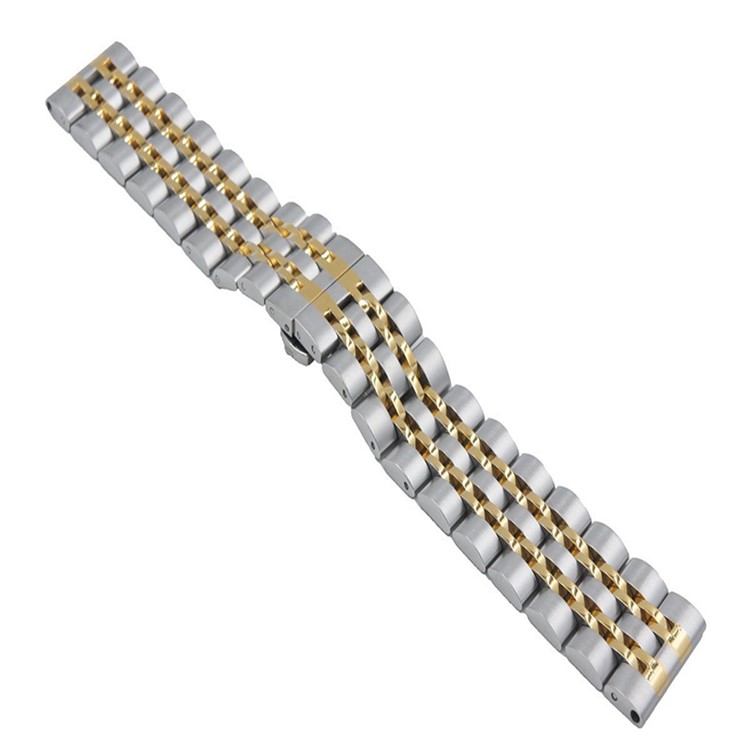 Stainless Steel Wristband Watch Band Replacement for Samsung Gear S3 Frontier / S3 Classic - Silver / Gold-2