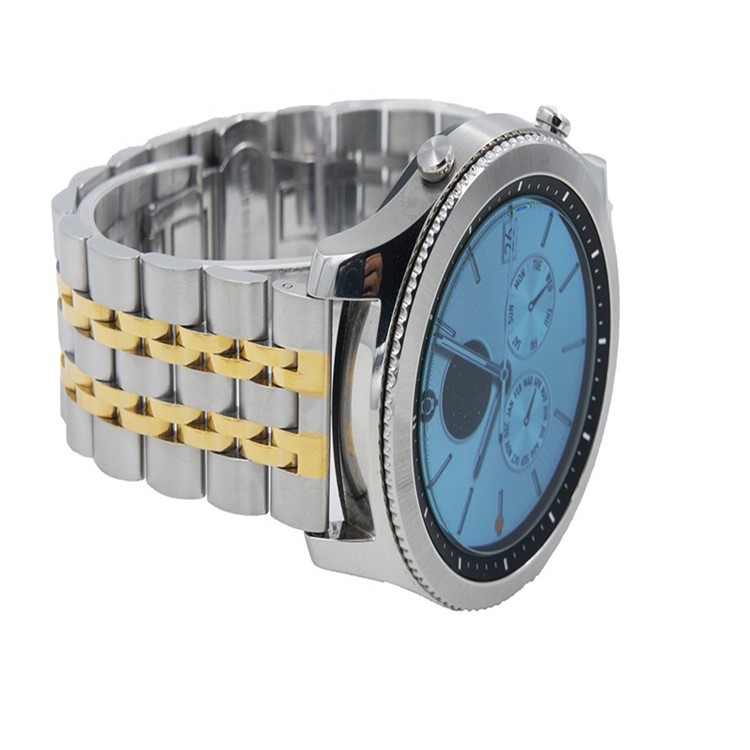 Stainless Steel Wristband Watch Band Replacement for Samsung Gear S3 Frontier / S3 Classic - Silver / Gold-3
