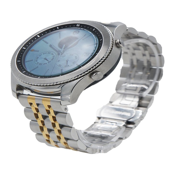 Stainless Steel Wristband Watch Band Replacement for Samsung Gear S3 Frontier / S3 Classic - Silver / Gold-4
