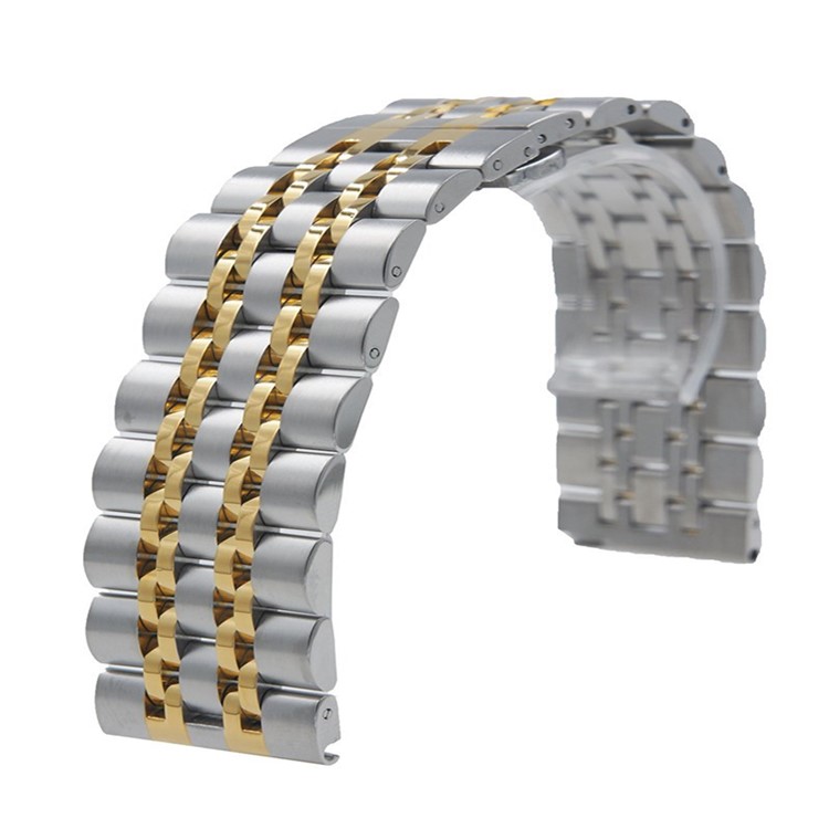 Stainless Steel Wristband Watch Band Replacement for Samsung Gear S3 Frontier / S3 Classic - Silver / Gold-5