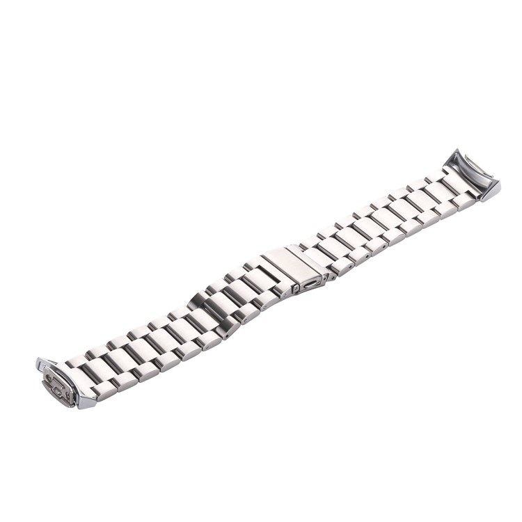 For Samsung Gear S2 R720 / Gear S2 R730 Stainless Steel Watch Band with Connector - Silver-2