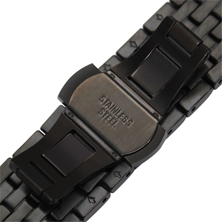 Rhinestone Decor Stainless Steel Watch Band for Huawei Watch 2 - Black-2