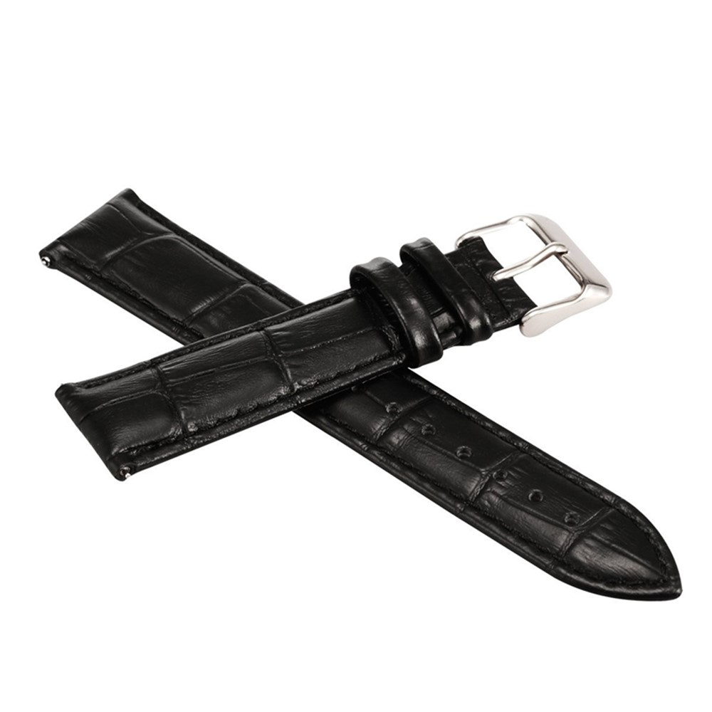 Crocodile Texture PU Leather Watch Strap for Samsung Gear S3 Frontier / S3 Classic - Black-2