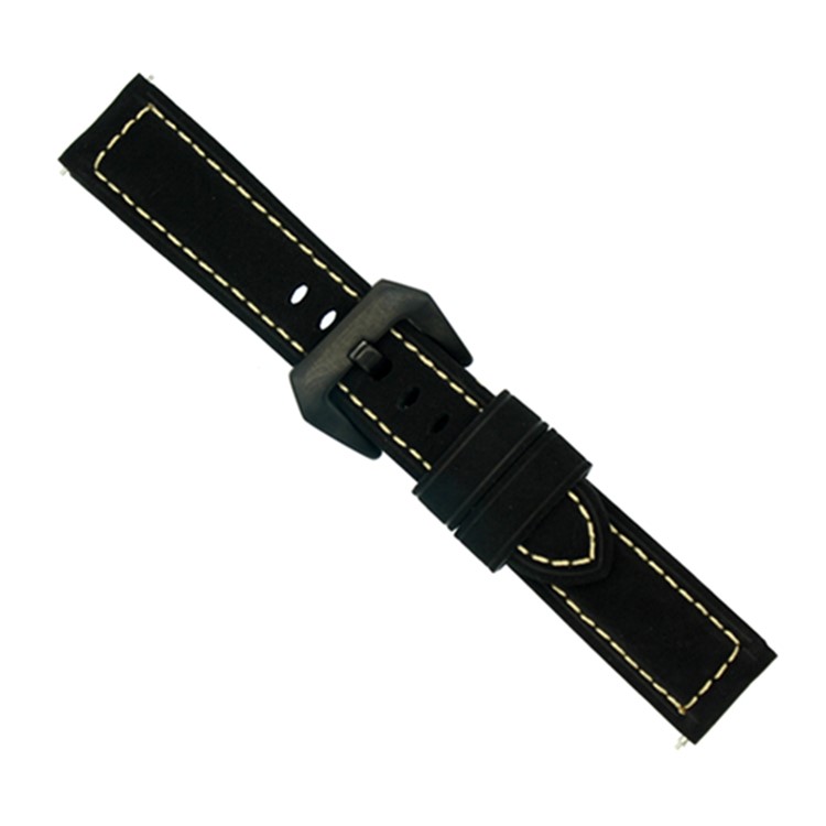 Vintage Echtlederarmband Für Apple Watch Serie 3/2/1 42mm - Matt-schwarz-3
