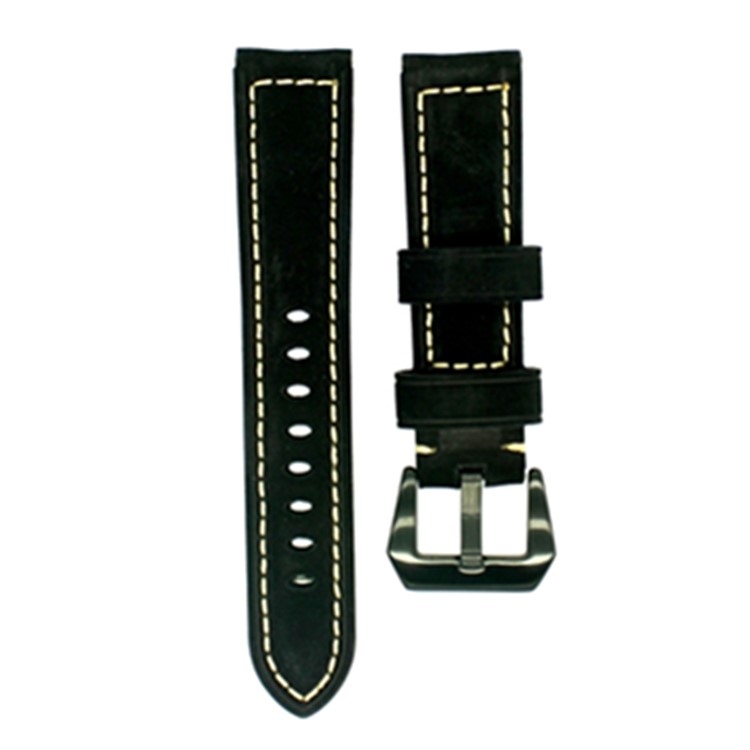 

Vintage Genuine Leather Watch Band Replacement for Apple Watch Series 4 40mm, Series 3 / 2 / 1 38mm - Matte black