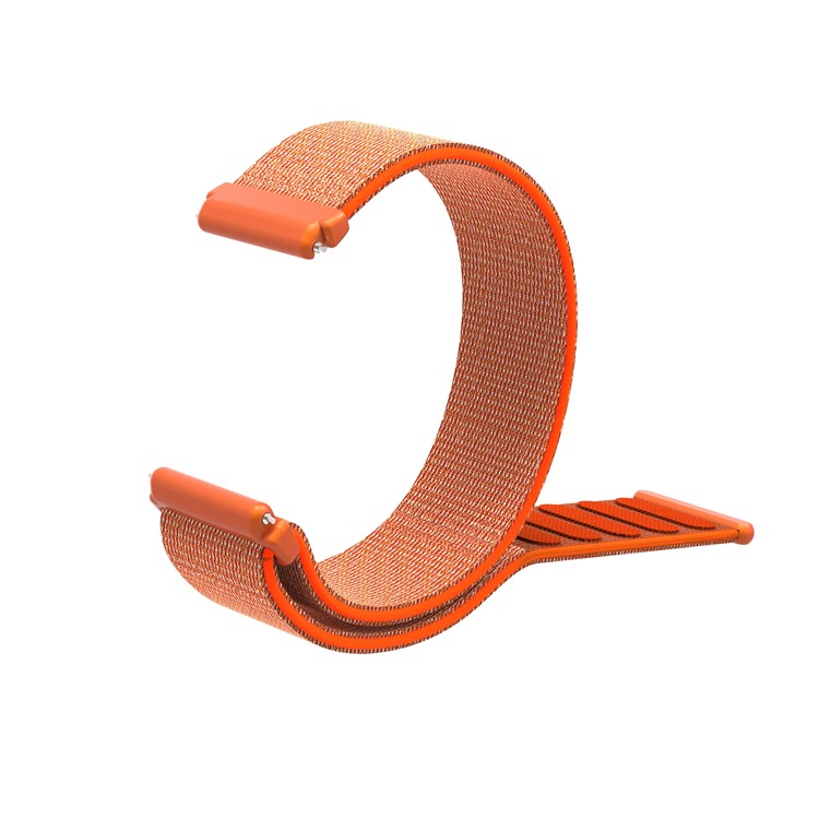 Velcro Closure Nylon Wristwatch Band Replacement for Fitbit Versa - Orange-5