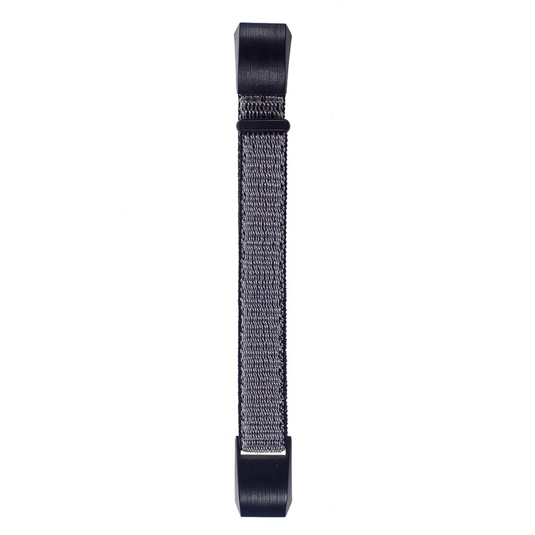 Velcro Closure Flexible Nylon Watch Band + Connector for Fitbit Alta - Midnight Blue-1