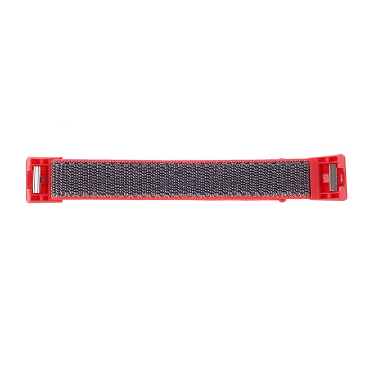 Velcro Closure Flexible Nylon Wrist Watch Strap + Connector for Fitbit Charge 2 - Rose-4