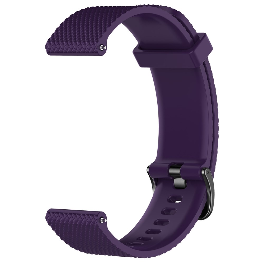 Substituição De Pulseira De Relógio De Silicone Texturizado Para Suunto 3 Fitness - Roxa / Tamanho: S-2