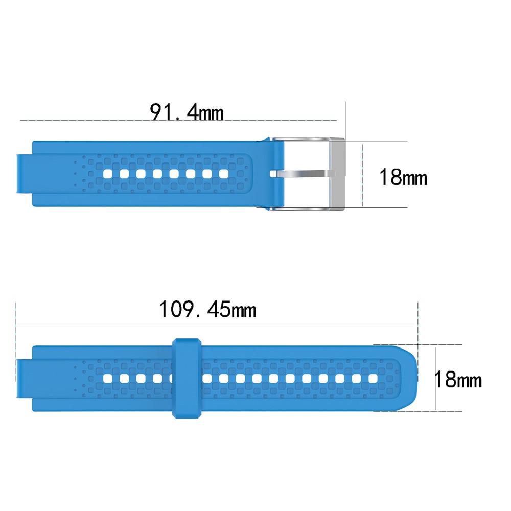 Women Silicone Watch Band Strap with Installation Tools for Garmin Forerunner 25 - Blue-3