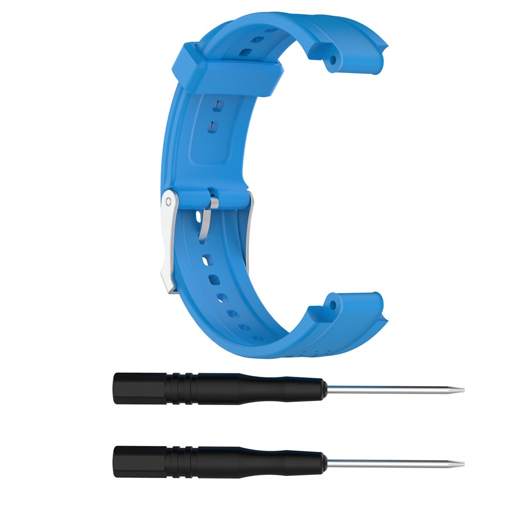 Women Silicone Watch Band Strap with Installation Tools for Garmin Forerunner 25 - Blue-4