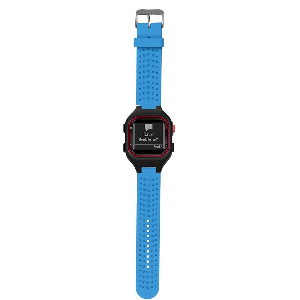 Men Flexible Silicone Watch Sport Strap Band with Installation Tools for Garmin Forerunner 25 - Blue-3