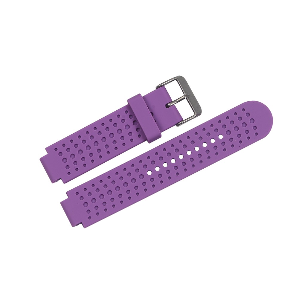 Soft Men Silicone Watch Sport Strap with Installation Tools for Garmin Forerunner 25 - Purple-2