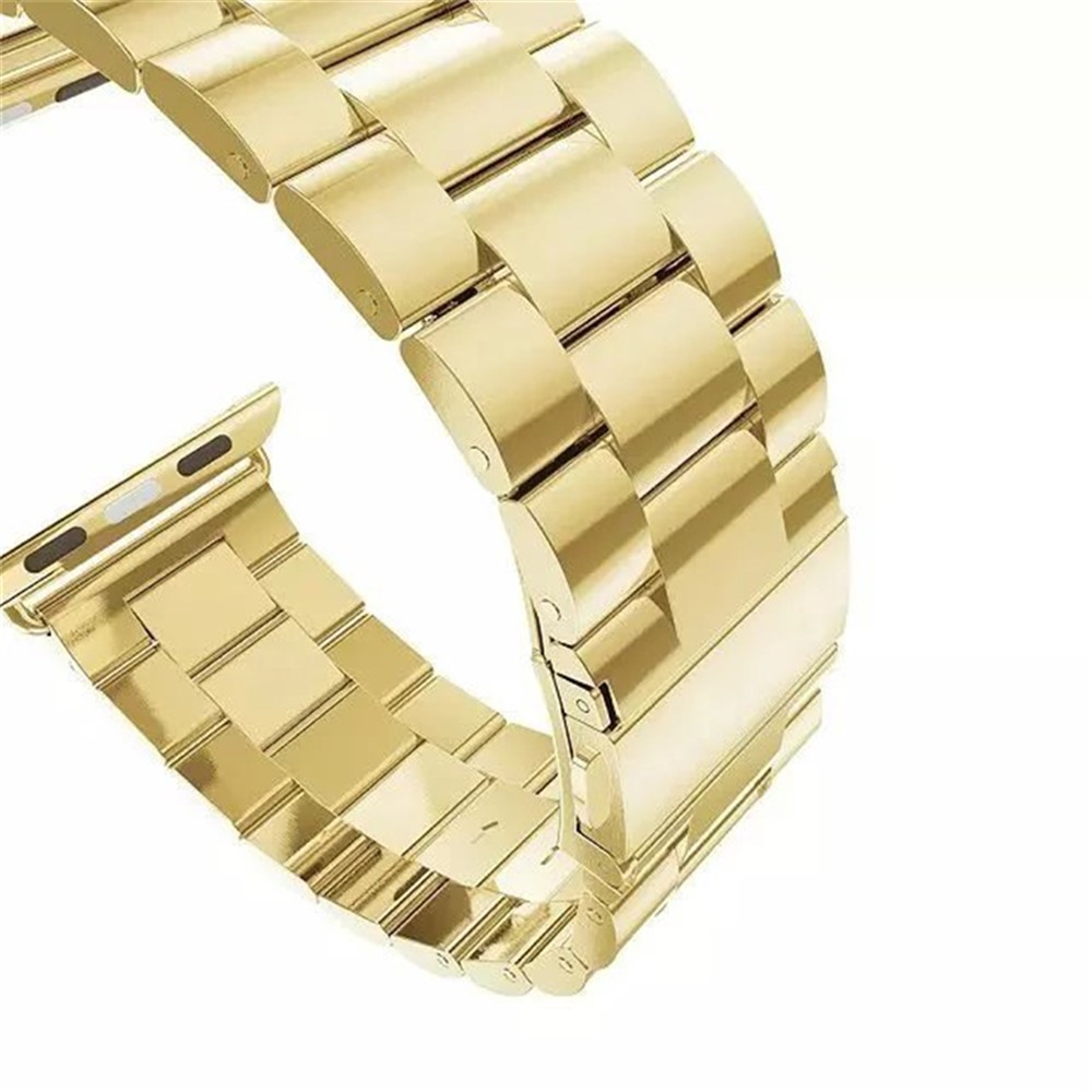 Luxury Three Beads Stainless Steel Watch Band Replacement Part for Apple Watch Series 4 44mm, Series 3 / 2 / 1 42mm - Gold-5