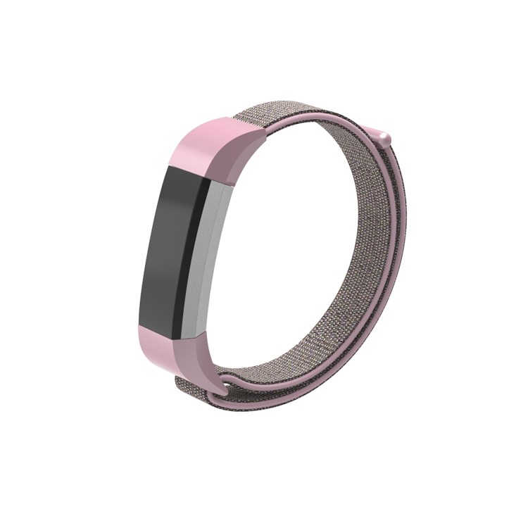 18cm Adjustable Velcro Closure Nylon Wristwatch Strap for Fitbit Ace - Pink-1