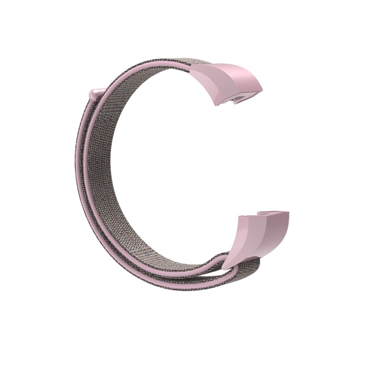18cm Adjustable Velcro Closure Nylon Wristwatch Strap for Fitbit Ace - Pink-7