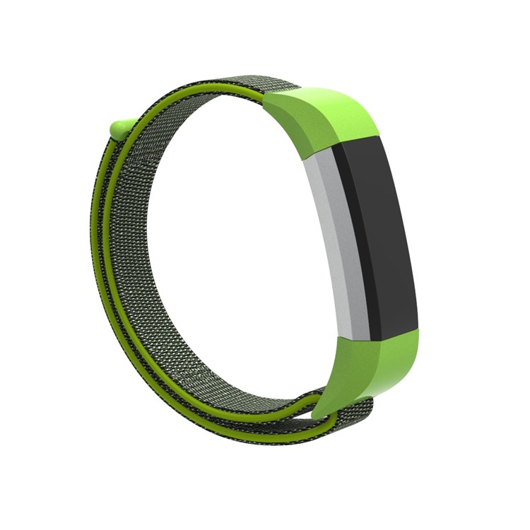 18cm Adjustable Velcro Closure Nylon Wristwatch Band for Fitbit Ace - Green-2