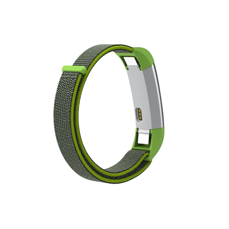 18cm Adjustable Velcro Closure Nylon Wristwatch Band for Fitbit Ace - Green-3
