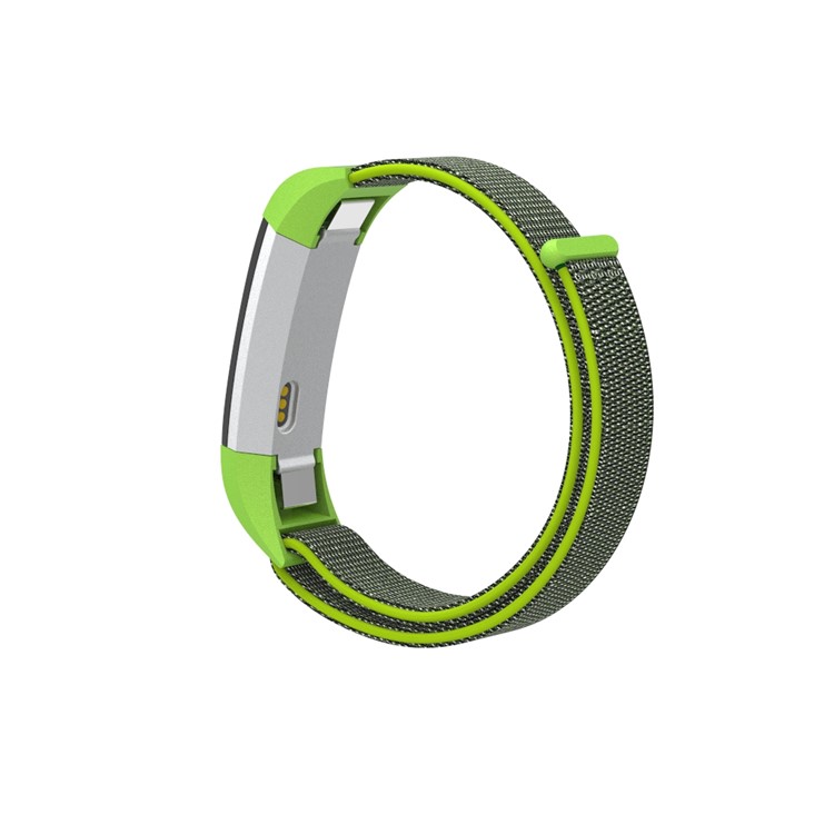 18cm Adjustable Velcro Closure Nylon Wristwatch Band for Fitbit Ace - Green-4