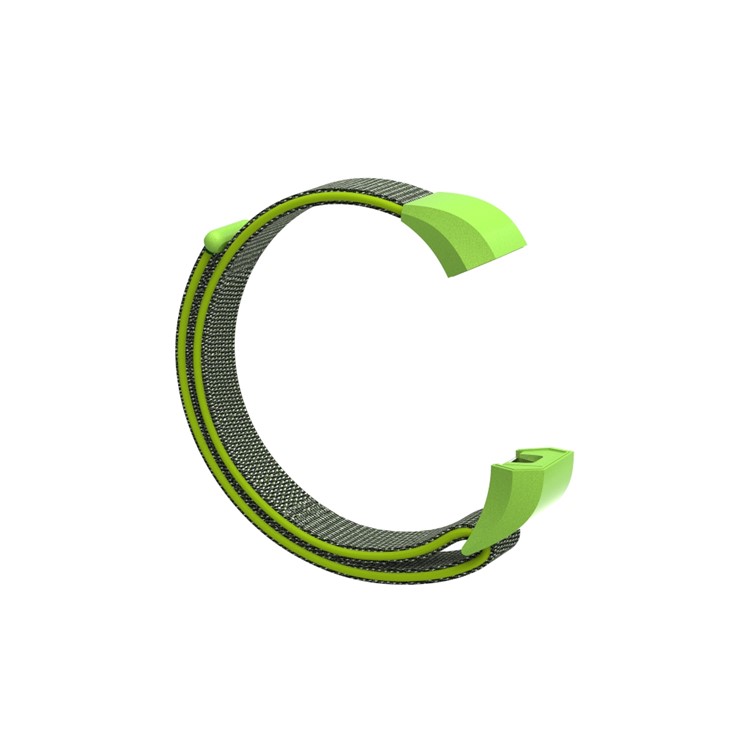 18cm Adjustable Velcro Closure Nylon Wristwatch Band for Fitbit Ace - Green-6